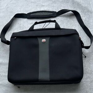 SwissGear Black and Gray Laptop Bag Adjustable Strap